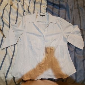 Addition Elle white 3/4 sleeve shirt sz 20